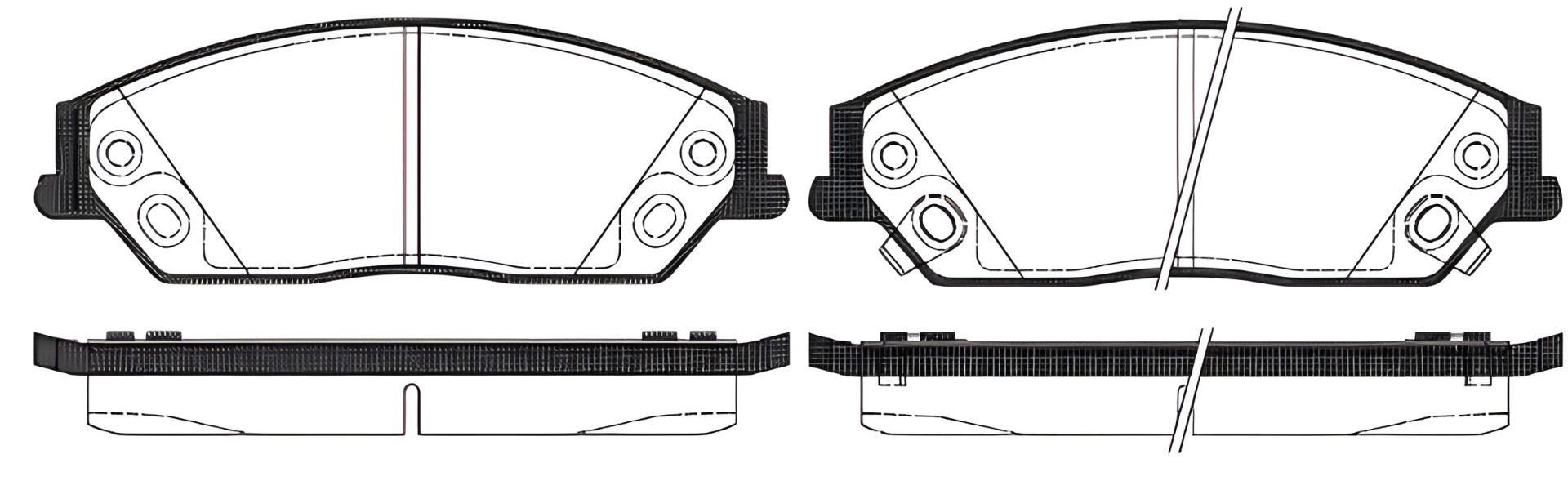 Комплект гальмівних колодок дискове гальмо BYD S6, EMGRAND EC8, REMSA (висока якість) (146702) Комплект гальмівних колодок дискове гальмо BYD S6, EMGRAND EC8, REMSA (висока якість) (146702)