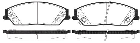 Набор тормозных колодок для BYD S6 и EMGRAND EC8, REMSA (146702) Набор тормозных колодок для BYD S6 и EMGRAND EC8, REMSA (146702)
