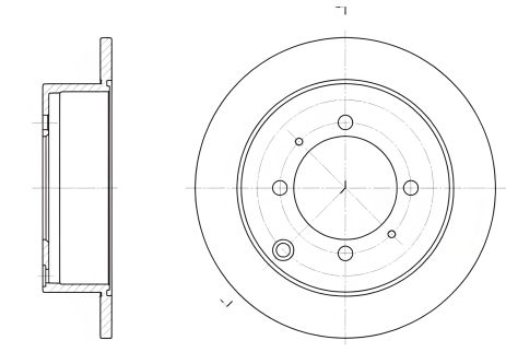 Тормозные диски NISSAN CEFIRO и HYUNDAI SANTAMO, REMSA (683800)