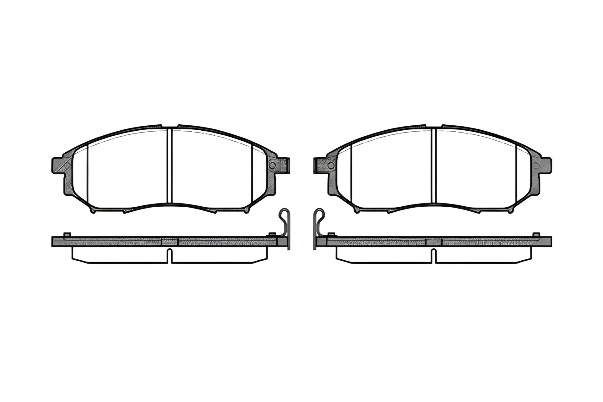 Гальмівних колодок комплект, дискове гальмо RENAULT KOLEOS, INFINITI Q70, REMSA (085214) Гальмівних колодок комплект, дискове гальмо RENAULT KOLEOS, INFINITI Q70, REMSA (085214)