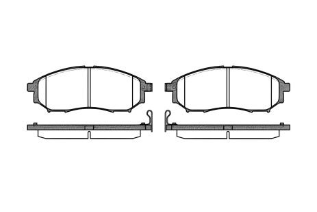 Гальмівних колодок комплект, дискове гальмо RENAULT KOLEOS, INFINITI Q70, REMSA (085214) Гальмівних колодок комплект, дискове гальмо RENAULT KOLEOS, INFINITI Q70, REMSA (085214)