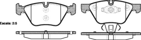 Комплект тормозных колодок BMW 1, JAGUAR X-TYPE, BMW 3, WOKING (P1152310)
