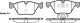 Комплект тормозных колодок BMW 1, JAGUAR X-TYPE, BMW 3, WOKING (P1152310)