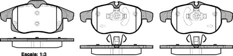 Комплект тормозных колодок, дисковый тормоз CADILLAC BLS, SAAB 9-3X, REMSA (088840) Комплект тормозных колодок, дисковый тормоз CADILLAC BLS, SAAB 9-3X, REMSA (088840)