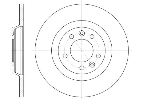 Тормозной диск для CITROËN C5, PEUGEOT 508, REMSA (669000) Тормозной диск для CITROËN C5, PEUGEOT 508, REMSA (669000)