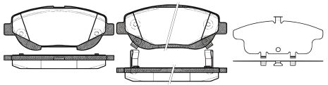 Комплект гальмівних колодок TOYOTA VERSO, TOYOTA AVENSIS, WOKING (P1553302) Комплект гальмівних колодок TOYOTA VERSO, TOYOTA AVENSIS, WOKING (P1553302)