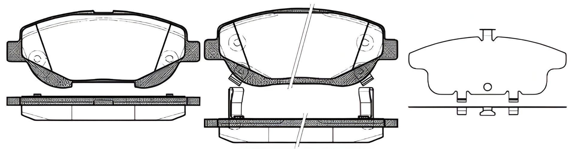 Комплект гальмівних колодок, дискове гальмо TOYOTA VERSO, REMSA (145302) Комплект гальмівних колодок, дискове гальмо TOYOTA VERSO, REMSA (145302)