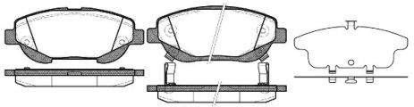 Комплект тормозных колодок TOYOTA VERSO, TOYOTA AVENSIS, WOKING (P1553302)