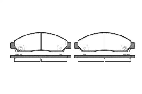 Комплект гальмівних колодок, дискове гальмо MITSUBISHI LANCER, GREAT WALL, REMSA (109814)