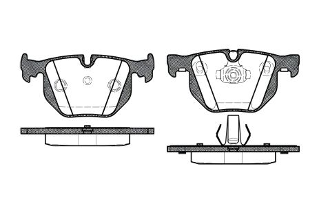 Бремс колодки дискового гальма комплект для BMW 7 (038140)