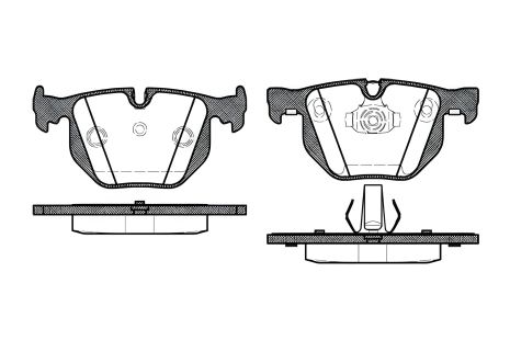 Тормозные колодки комплект для BMW 7, WOKING (P281340) Тормозные колодки комплект для BMW 7, WOKING (P281340)