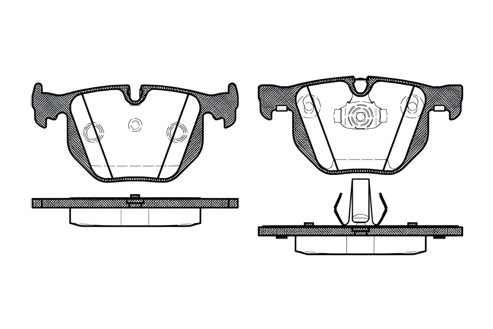 Тормозные колодки комплект для BMW 7, WOKING (P281340) Тормозные колодки комплект для BMW 7, WOKING (P281340)