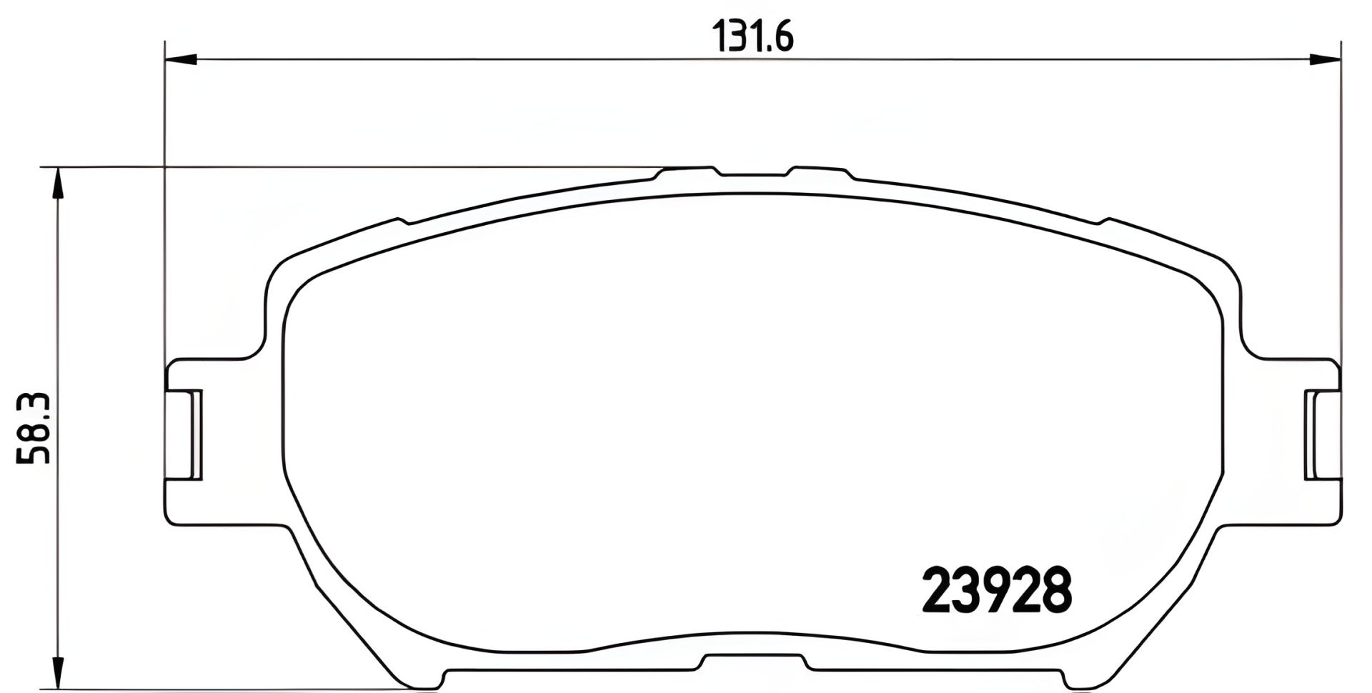 Комплект гальмівних колодок, дискове гальмо TOYOTA ISIS, BREMBO (P83062) Комплект гальмівних колодок, дискове гальмо TOYOTA ISIS, BREMBO (P83062)