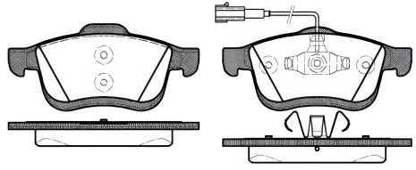 Комплект колодок дис. тормоз ABARTH 500, CHRYSLER DELTA REMSA (118322) Комплект колодок дис. тормоз ABARTH 500, CHRYSLER DELTA REMSA (118322)