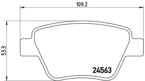 Комплект гальмівних колодок, дискове гальмо SKODA OCTAVIA, SEAT ALTEA, BREMBO (P85114)