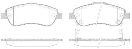 Комплект тормозных колодок HONDA CR-V, WOKING (P1389302)