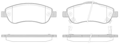 Тормозные колодки комплект HONDA CR-V, WOKING (P1389302)