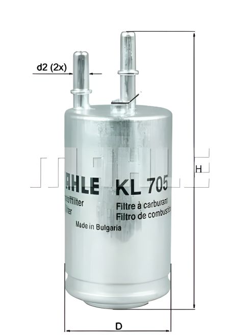 Паливний фільтр VOLVO V40, MAHLE/KNECHT (KL705)