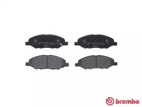 Комплект тормозных колодок, дисковый тормоз NISSAN CUBE, BREMBO (P56088)