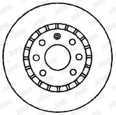 Диск гальмівний FSO LANOS, CHEVROLET VECTRA, JURID (561488JC)