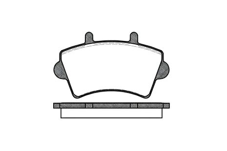 Комплект гальмівних колодок для NISSAN INTERSTAR, OPEL MOVANO від REMSA (081900)