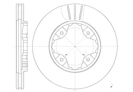 Диск тормозной ROVER 600, HONDA CIVIC, REMSA (620510) Диск тормозной ROVER 600, HONDA CIVIC, REMSA (620510)