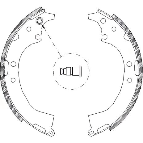 Тормозные колодки комплект DAIHATSU TERIOS, TOYOTA CAMI, REMSA (408500)