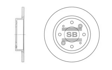 Brake Kia Carens, Sangsin (SD2007)