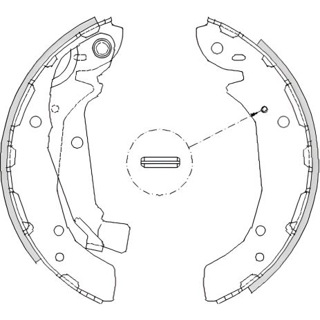 Комплект гальмівних колодок HYUNDAI (BEIJING), KIA CARNIVAL, REMSA 419700 Комплект гальмівних колодок HYUNDAI (BEIJING), KIA CARNIVAL, REMSA 419700