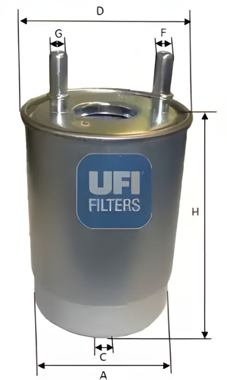 Топливный фильтр RENAULT MEGANE, UFI (2414700)