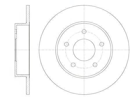 Гальмівний диск NISSAN PRIMERA, REMSA (682000)