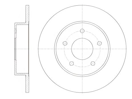 Гальмівний диск NISSAN PRIMERA, REMSA (682000)