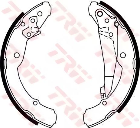 Гальмівних колодок комплект ZHONGHUA(BRILLIANCE) JUNJIE, VW BEETLE, TRW (GS8639)