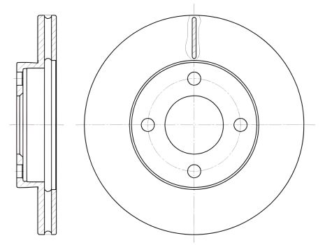 REMSA гальмівний диск AUDI 90 (618510)