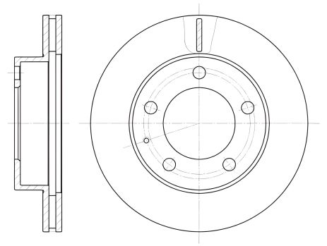 Гальмівний диск PEUGEOT 206, FORD USA, REMSA (620310)