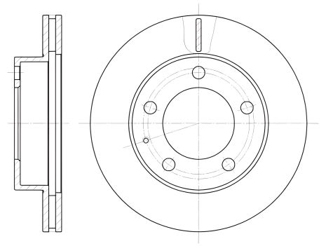 Тормозной диск для PEUGEOT 206 и FORD USA, REMSA (620310)