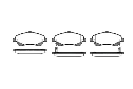 Комплект тормозных колодок, дисковый тормоз TOYOTA COROLLA, REMSA (104602) Комплект тормозных колодок, дисковый тормоз TOYOTA COROLLA, REMSA (104602)