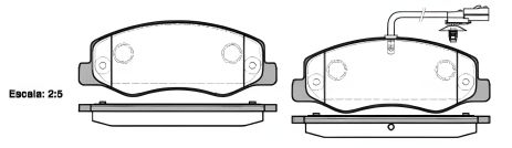 Комплект тормозных колодок для NISSAN NV400 и OPEL MOVANO, REMSA (144201) Комплект тормозных колодок для NISSAN NV400 и OPEL MOVANO, REMSA (144201)