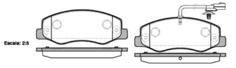 Комплект гальмівних колодок, дискове гальмо NISSAN NV400, OPEL MOVANO, WOKING (P1542301)