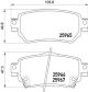 Набір гальмівних колодок, диск Brake Renault Koleos, Nissan Leaf, Brembo (P56098)