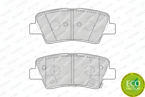 Комплект гальмівних колодок, дискове гальмо KIA RIO, HYUNDAI SOLARIS, FERODO (FDB4387) Комплект гальмівних колодок, дискове гальмо KIA RIO, HYUNDAI SOLARIS, FERODO (FDB4387)