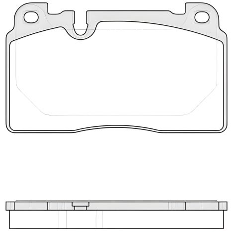 Комплект гальмівних колодок для PORSCHE MACAN, AUDI A6, REMSA (152700)