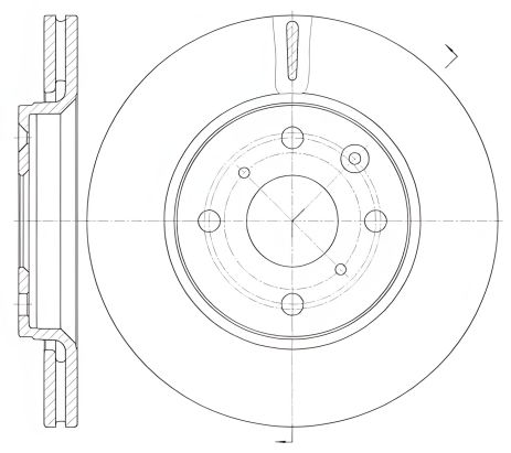 Гальмівний диск передній C1/C1 II/107/108 05- (247x20), WOKING (D6100310)