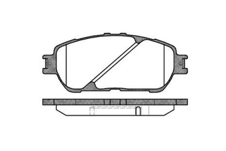 Колодки передні гальмівні Toyota Camry/Lexus ES 2.4-3.0 01-08 (ATE), WOKING (P998300)