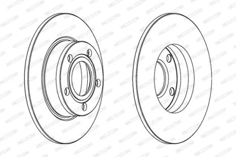 Brake Audi A6, Ferodo (DDF1177C)