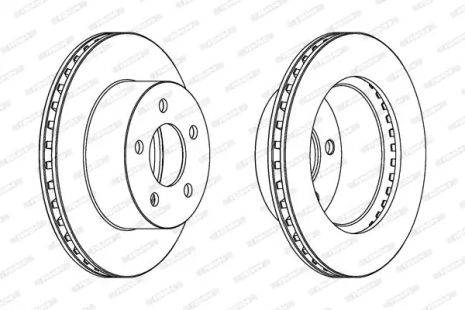 Диск гальмівний JEEP GRAND CHEROKEE, FERODO (DDF1027)