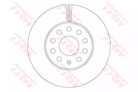 Диск гальмівний SKODA OCTAVIA, SEAT LEON, TRW (DF6903S)