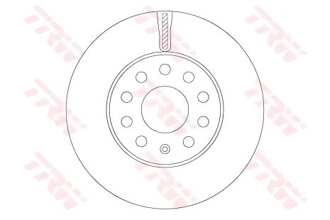 Тормозной диск для SKODA OCTAVIA, SEAT LEON, TRW (DF6903S)