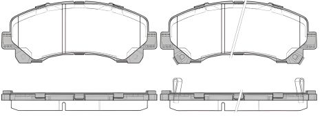 Тормозных колодок комплект для дискового тормоза CHEVROLET TRAILBLAZER, ISUZU D-MAX, REMSA (140700)