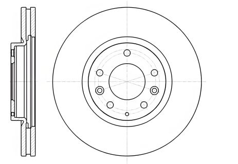 Диск тормозной MAZDA CX-9, WOKING (D6123610)